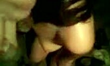 Brunette SUCKS and MOANS while getting POUNDED pov doggystyle blowjob close-up couple naked girlfriend homemade