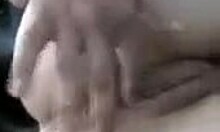 brunette girlfriend getting anally fucked in the car.