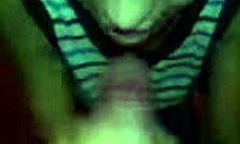 teen girlfriend licks his balls and sucks his cock