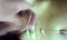 Couple enjoys intimate homemade moment together