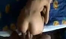 This Petite Flexible Teen Chick Is Having Fun With Anal On The Couch