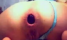 I moan as blonde teen 18+ inserts huge toys in webcam fetish