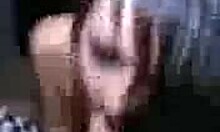 Brunette girlfriend sucks cock after anal pounding!