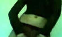 slutty redhead teasing and dancing in a solo act