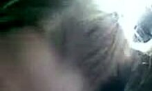 cute brunette with blue eyes demonstrates exceptional blowjob skills in pov