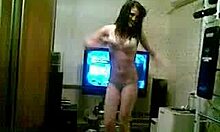 Young amateur brunette sways and teases live on webcam