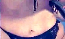 Blonde In Stockings Teases With Fingering And Moans Naked