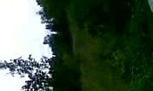 Chubby Slut Sucks Cock Outdoors And Receives Facial Cumshot In Nature