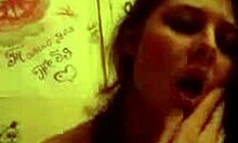 Amateur teen girlfriend sucks her boyfriend's cock in POV.