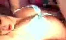 Busty Young 18+ Asian Slut Teasing with a Dildo on Cam