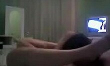 Does the blonde girlfriend suck and lick?