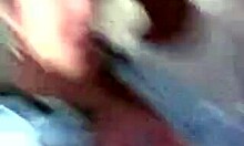 Teen brunette girlfriend handles his cock like a pro, sucking him off in homemade oral action.