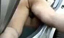 petite blonde girlfriend getting pounded hard in car