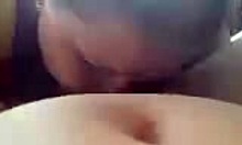 Fat Slut Tugs And Chokes On Man's Cock