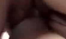 brunette girlfriend getting anally fucked in the car.