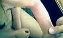 Adorable teen 18+ blonde sucking her boyfriends cock