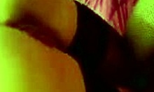 The Pretty Brunette Amateur Feels Excited Sucking Hard Cock In Stockings During Homemade Session