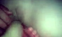 boyfriend helps his naked girl reach climax with dildo fingering