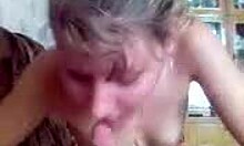 Cute blonde girlfriend teases with a slow suck before riding