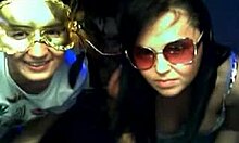 Teasing lesbian couple earning money on cam 😏