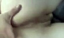 brunette girlfriend getting anally fucked in the car.