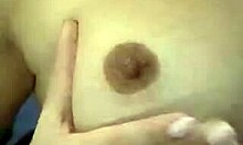 Blonde Teen Wears See-Through Shirt On Webcam