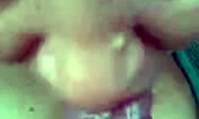 yo, my slutty girlfriend sucking cock with a condom on! 🍆