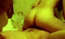 Passionate brunette girlfriend rides man's cock