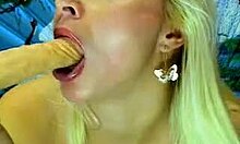 jessica performs a teasing show on webcam