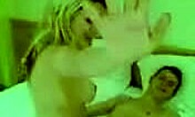 this cute blonde amateur sucks her boyfriend's cock in pov