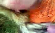 Russian gf gets her wet twat pounded outdoors