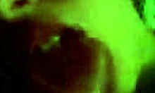 Teenage hottie blows bf's big cock russian brunette homemade bed