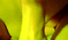 close-up of a passionate girlfriend sucking cock