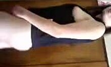 Ravishing Amateur Brunette Spreads Shaved Wet Pussy While Masturbating