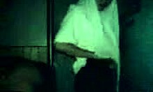 Amateur Brunette in White Socks Gets Blowjob and Missionary Fuck