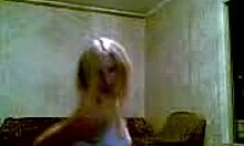 Sexy Russian diva dancing around her apartment