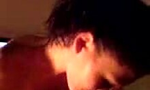 CHARMING GIRLFRIEND SPREADS SHAVED PUSSY FOR RUSSIAN AMATEUR FUCKING AND BLOWJOB