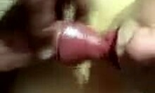 Petite blonde amateur girlfriend sucks and swallows boyfriend's cum in pov