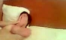 Shy brunette sweetie sucks and gets drilled in bedroom