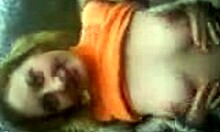 Russian gf gets her wet twat pounded outdoors