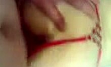 hot cutie moans during intense anal fingering and fucking in bed