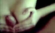 Brunette slut works her tits and mouth on his cock hard!