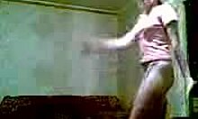 Sexy Russian diva dancing around her apartment