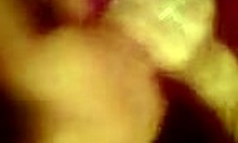 brunette girlfriend sucks cock swallows load face fucking pov close-up