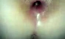 Watch me fuck my girlfriend's ass hard in this POV clip!