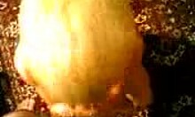 Cute blonde teen 18+ on her knees sucking a cock in POV