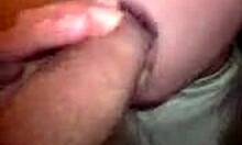 Close-Up Of Girlfriend Giving Sloppy Blowjob