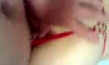 hot cutie moans during intense anal fingering and fucking in bed