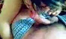 Brunette slut sucks cock and gets fucked in POV 😏