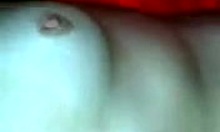 Slutty teen girlfriend sucks cock in condom outdoors 😈